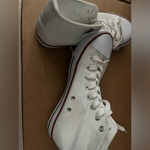 White high top sneakers
